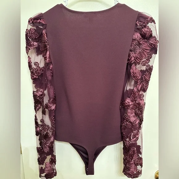 Express Maroon Top Size Small - Picture 2 of 3